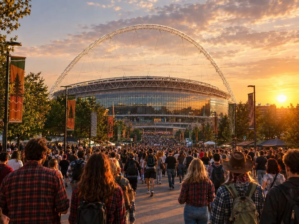 Noah Kahan concert at Wembley Stadium